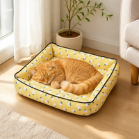 Coussin de lit pour animaux de compagnie épaissi et chaud, toutes saisons, matelas doux pour chiens et chats, coussin de couchage pour chatons et chiots, ensemble de fournitures pour animaux de compagnie lavables
