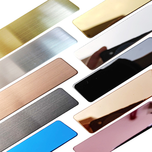 OEM RVS metalen naambadge blanks UV-printen bedrukken mode bulk met geborstelde afwerking - Product Image 1
