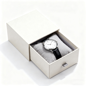 High-Quality Luxury Men's Watch Display <b>Box</b> with Custom Rigid Cardboard Drawer and Foam Insert - Product Image 2