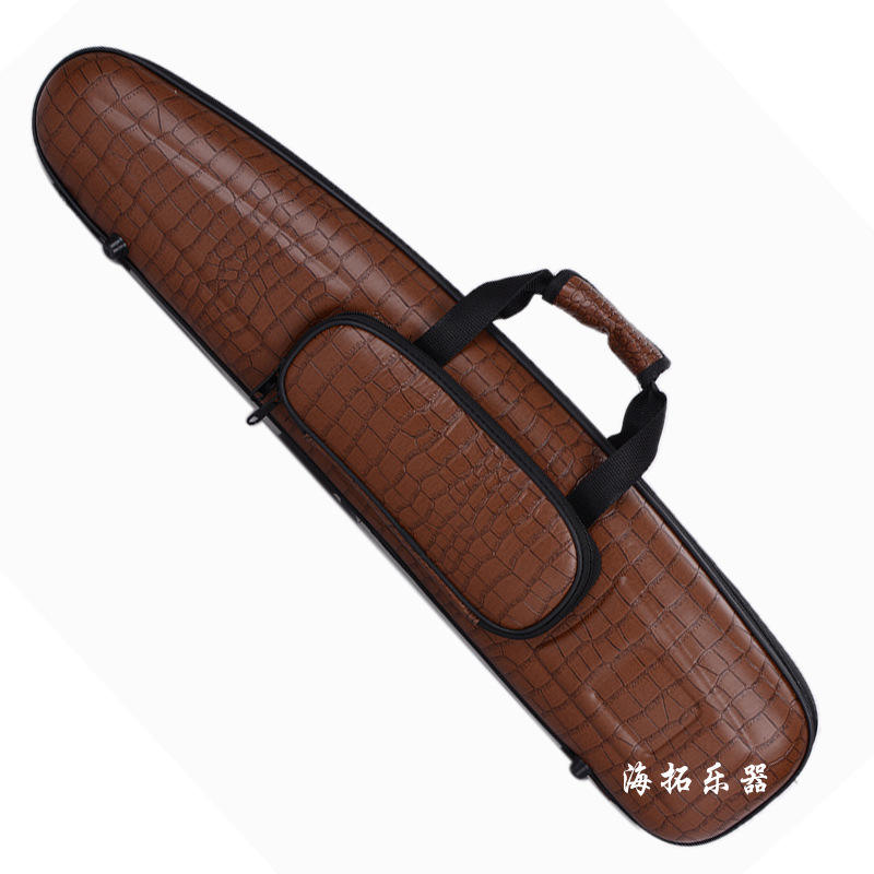 Simili cuir motif crocodile marron