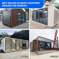 Cabane Apple préfabriquée moderne sur roues, entièrement équipée, mini-maison mobile, bureau pod, maisonnette portable pour glamping en plein air