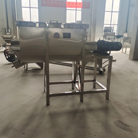 Mélangeur à ruban en acier inoxydable pour laboratoire, mélangeur de poudre, mélangeur en U de 100 L, mélangeur à cuve chauffant, machine de mélange cosmétique à petite échelle
