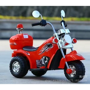 Electric Tricycle Motorcycle 12V Ride On Toy For 1-6 Years Old Kids With <b>Lights</b> And <b>Music</b> Red Color - Product Image 1