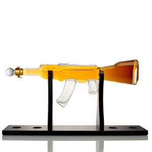 AK47 súng trường Súng Hình dạng chai thủy tinh borosilicate với đạn uống chai thủy tinh Súng chai Whisky Súng Decanter - Product Image 2