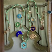 2025 haute qualité océan Style coeur yeux pendentif collier tressé collier de perles bijoux femmes