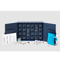 Beauté personnalisé rose muti-fonction 12 jours calendrier de l'avent ramadan boîte date stockage magnétique boîte cadeau pour bonbons cookie chocolat