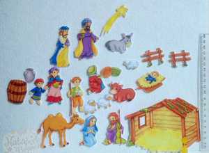 Préscolaire enfants cadeau <span class=keywords><strong>jouet</strong></span> apprentissage <span class=keywords><strong>jouet</strong></span> histoires de noël Bible <span class=keywords><strong>naissance</strong></span> de jésus nativité feutre flanelle conseil ensembles - Product Image 3