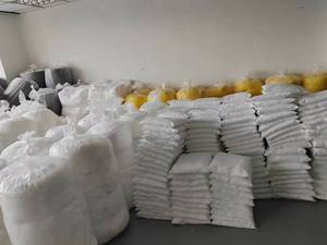 HealthRun HKITS240L-<span class=keywords><strong>CHA</strong></span> Vente flash Jaune 240 <span class=keywords><strong>L</strong></span> Kit de déversement de produits chimiques Conteneur mobile à roulettes pour produits dangereux - Product Image 4