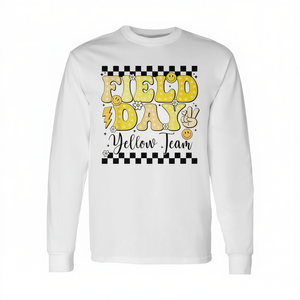 Camiseta de manga larga del equipo amarillo Field Day para estudiantes y profesores - Product Image 2