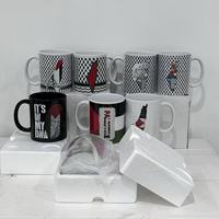 Souvenir de Palestine, style arabe, tasses en céramique de 11 oz avec motif Kufiya Palestine, sublimation