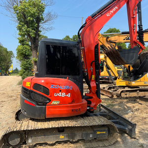 Usado Kubota U48 U15 U27 U35 U40 U55 KX165 Excavadora hidráulica de orugas de cola cero de 5 toneladas Ajuste de carril estrecho excavación fuerte sin demora - Product Image 1