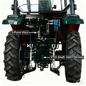 Tracteur agricole 4x4 à direction automatique GPS MachineTT604 pour l'agriculture de précision - Product Image 4