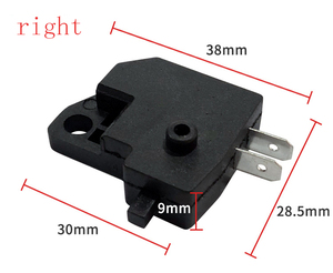 Interrupteur de <span class=keywords><strong>frein</strong></span> <span class=keywords><strong>avant</strong></span> droit/gauche universel pour <span class=keywords><strong>moto</strong></span> électrique, bouton poussoir pour ATV Honda Suzuki Yamaha, pièces détachées - Product Image 2