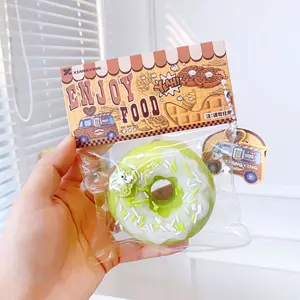 Toptan sıkmak oyuncak simülasyon gıda Playsets stres giderici oyuncaklar tatlı temalı Donuts serisi