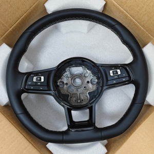 <span class=keywords><strong>Volante</strong></span> de Cuero para VW <span class=keywords><strong>Golf</strong></span> <span class=keywords><strong>4</strong></span> 5 6 7 7.5 GTI MK7 MK5 Polo 6R Scirocco Jetta Tiguan T6 Passat B6 B7 B8 - Product Image 2