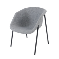 Fauteuil de salon moderne en feutre recyclé pour la maison, le bureau et l'appartement – Mobilier confortable et réglable Weiyi FC-002