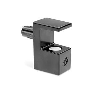 Supporto per mensola con tenone per vetro. Per ripiani in vetro. Diametro di 5 mm. Bloccaggio e sicurezza. Spessore vetro 6mm - finitura - Product Image 1