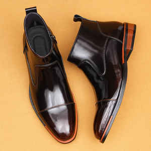 High Quality Custom Carved Rubber Sole Classic Luxury <b>Waterproof</b> Casual Business Formal Occasions Authentic British <b>Ankle</b> <b>Boots</b> - Product Image 2