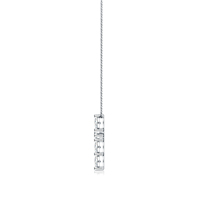 Collier pendentif en forme de croix, coupe marquise, en argent S925 serti de moissanite ; design minimaliste de style japonais-coréen, idéal pour le quotidien