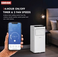 Climatiseur portable 12000 BTU, refroidissement uniquement, pour la maison et la voiture, électrique, avec réfrigérant R290 et installation facile