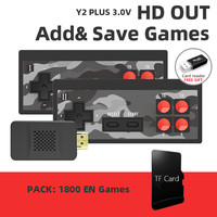 Console de jeu rétro classique HD Y2 PLUS, console de jeu vidéo avec manette, console de jeu portable