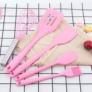 Accesorios de Cocina para el Hogar, Juego de 5 Utensilios de Cocina de Silicona Resistentes al Calor, Espátulas para Cocinar - Product Image 4