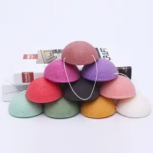 100% Pure Naturally Cleaning Puff Natural body facial Konjac Sponges