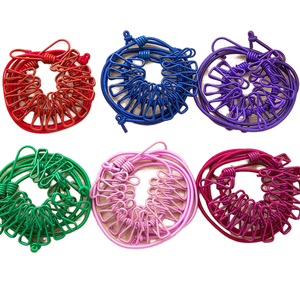 Nouveau Séchoir à <span class=keywords><strong>Linge</strong></span> Rétractable Portable avec 12 Pinces, Étendoir à <span class=keywords><strong>Linge</strong></span> Extérieur Rétractable pour Séchage des Vêtements - Product Image 1