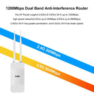 Outdoor WiFi <strong>Access</strong> <strong>Point</strong> Repeater Antenna Detachable KuWiFi <strong>Access</strong> <strong>Point</strong> 200-300m Supports 100 Users <strong>Poe</strong> Wireless AP - Product Image 2