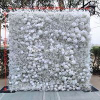 Mur floral artificiel haut de gamme pour décoration extérieure et aménagement de scènes de mariage