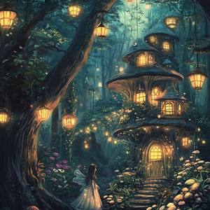 SONGWOOART decorazione per la casa punto croce scena notturna pittura di diamanti villaggio luminoso nella cabina di tronchi di notte Kit per la decorazione della camera da letto - Product Image 1