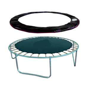 14ft màu đỏ mềm mại và có thể gập lại Trampoline khung Pad bền không thấm nước với các tính năng an toàn PVC mùa xuân Bìa pad để sử dụng nhà - Product Image 5