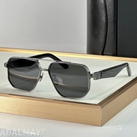 MAY BRANDE Lunettes de soleil de haute qualité pour hommes et femmes, lunettes de soleil de créateur, style punk classique, luxe, acétate, titane, UV400, avec boîte