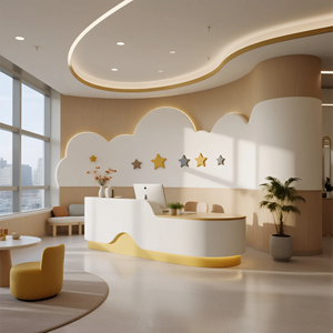 Design Moderno a Forma di Nuvola per Arredamento Ufficio, Ideale per Aree Gioco per Bambini e Centri di Apprendimento, Banco Reception e Design Negozi - Product Image 5