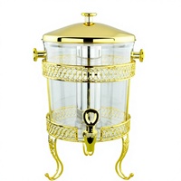 Luxe grensoverschrijdende vergulde koelkast voor sap, dranken, buffet, thee, fruitthee.