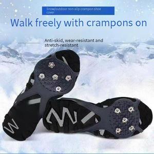Crampones de Goma para Zapatos, Antideslizantes, con 5 Púas, para Nieve y Hielo, para Escalar en Hielo al Aire Libre, para Adultos y Niños - Product Image 2