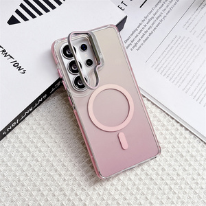 Nouvelle coque de téléphone magnétique N52 à dégradé de couleurs pour Samsung S26 Plus Ultra A37 A56 A57 A36 avec support d'objectif métallique antichoc - Product Image 6