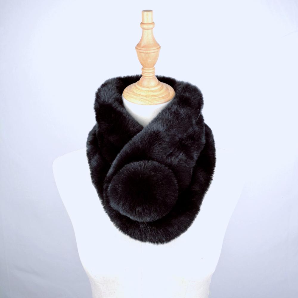 Модный дизайн теплый женский шарф из искусственного меха зима