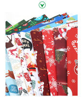Papier d'emballage de Noël de luxe en gros, papier cadeau, fabricant de papier d'emballage personnalisé 51*75cm, papier d'emballage neige pour cadeaux