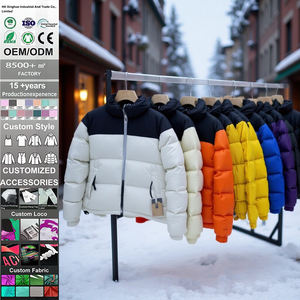 Chaqueta Acolchada Reversible de Alta Calidad, Chaqueta de Burbujas Gruesa con 95% Plumón, Cierre de Cremallera, Invierno, Logotipo Personalizado - Product Image 1