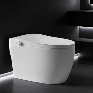 Vente directe usine – WC intelligent monobloc en céramique blanche, à poser au sol, avec télécommande électrique automatique - Product Image 1