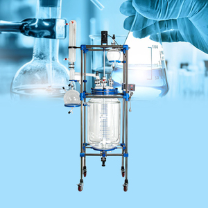 El reactor de vidrio de laboratorio de 50L facilita la producción química fina a escala piloto con agitación ajustable - Product Image 6