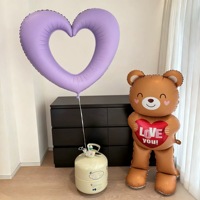 Ballons en forme de cœur creux mats de 38 pouces en gros, accessoires de scène de mariage, décoration de fête de la Saint-Valentin, ballons à l'hélium