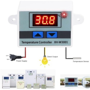 XH-W3001 W3001 регулятор температуры цифровой светодиодный регулятор температуры термометр термо контроллер переключатель зонд 220 В - Product Image 1