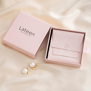 Custom Pink Sliding Drawer Jewelry <b>Gift</b> <b>Box</b> Set Paper Packaging for Ring Necklace <b>Earrings</b> Bracelet - Product Image 2