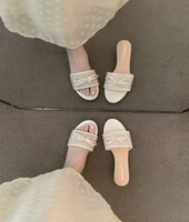 Sandales plates décontractées d'été de haute qualité à prix réduit pour femmes – Lot de chaussures d'occasion mixtes