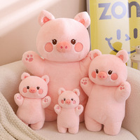 Creativo Peluche de Conejo Fresa de 30/40/60/80cm, Juguete de Peluche Transformable en Cerdito, Almohada de Peluche, Regalo de Cumpleaños para Niñas