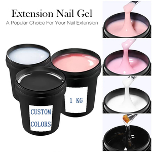 Gel UV <span class=keywords><strong>Ellis</strong></span> 1kg en gros pour construction d'ongles, couleurs personnalisées LED, blanc et rose indolores pour nail art professionnel - Product Image 2