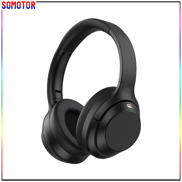 Foldable Low-latency -25dB Deep ANC Noise-canceling Wireless Bluetooth Headset for Gaming Travel Learning