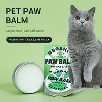 Baume de soin pour pattes d'animaux de compagnie au parfum frais, en microfibre de luxe, 60 g, en bouteille, pour chiens et chats - Utilisation quotidienne, fabriqué en Chine